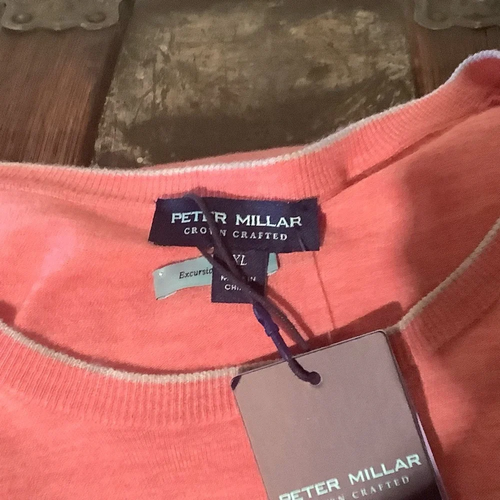 PETER MILLAR Excursionist Flex Sweater Scarlet Lily Merino Wool Men’s XL NWT - Picture 3 of 7
